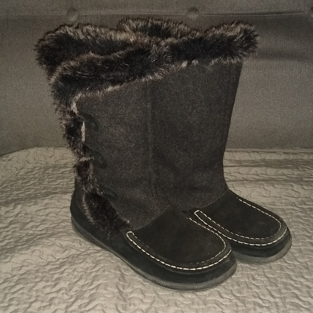 Woolrich Woman's Winter Boots Leather And Wool